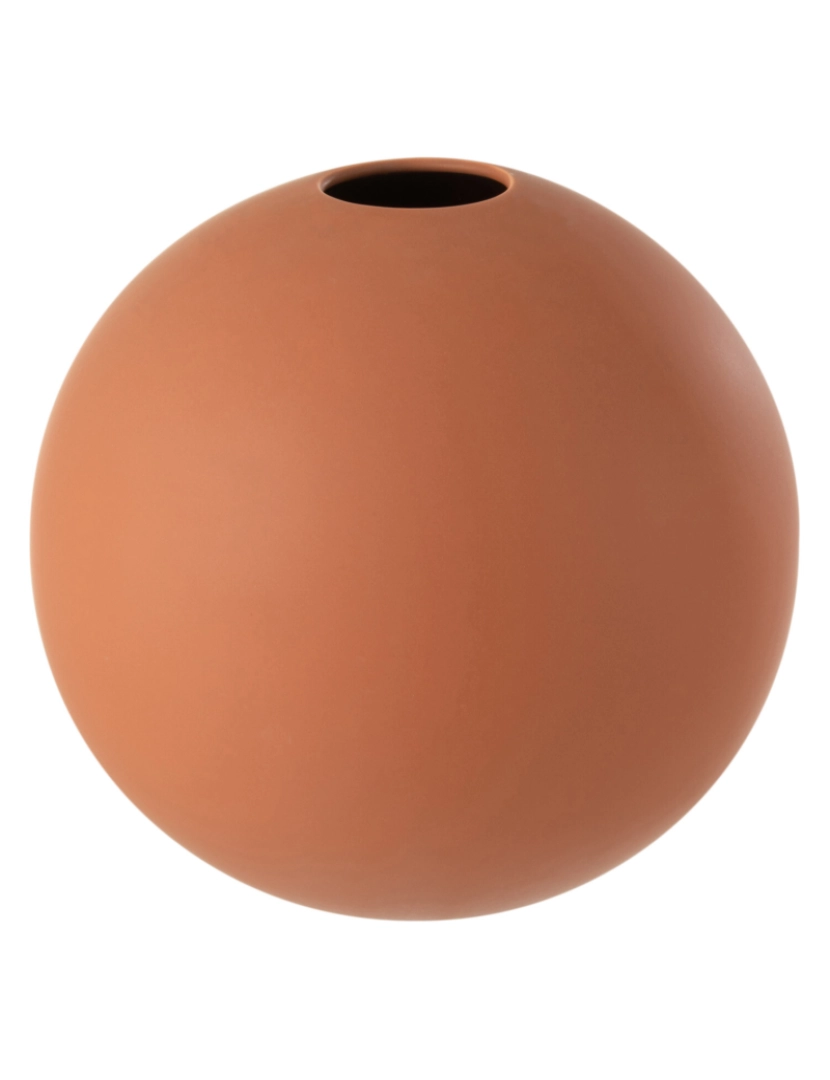 imagem de J-Line vaso de cerâmica bola ferrugem grande1
