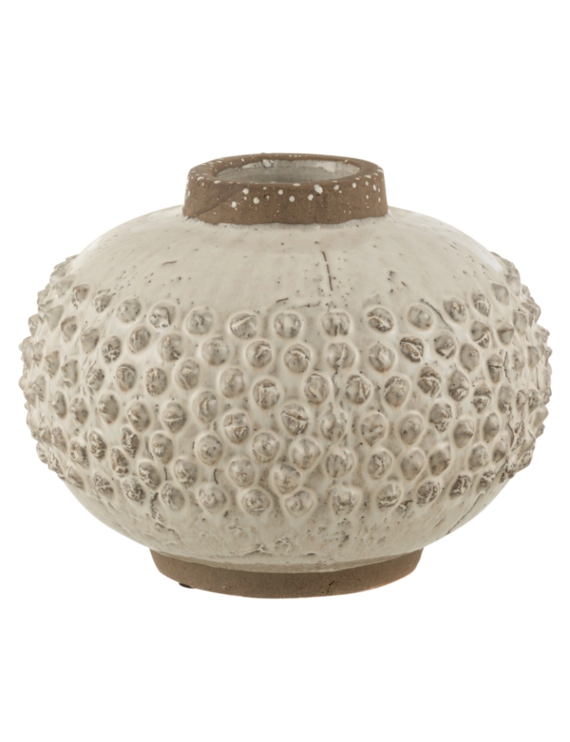 imagem de Borda de vaso J-Line Pointu cerâmica branca/Gris grande1