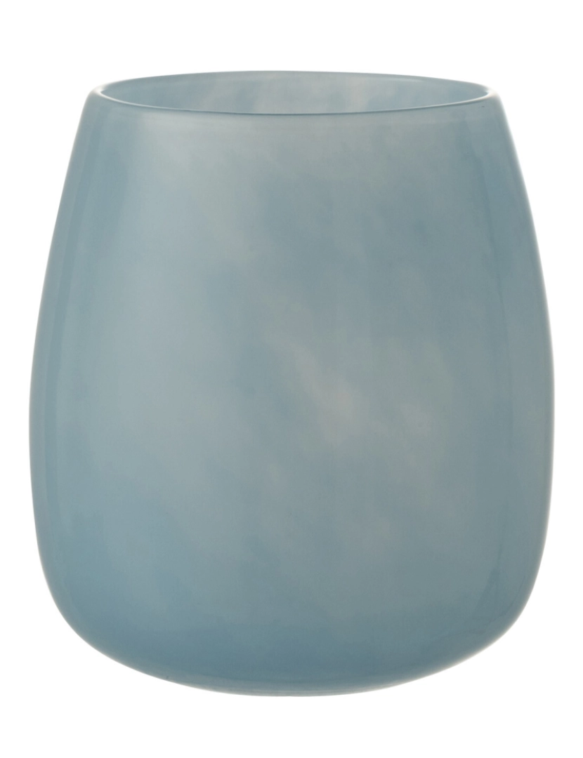 J-Line - J-Line redondo vaso vidro azul médio