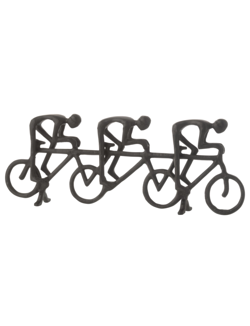 imagem de J-Line Figura Tandem Ciclistas Alumínio Preto1