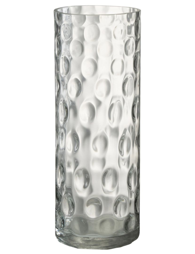 J-Line - J-Line vaso cilíndrico vidro transparente redondo