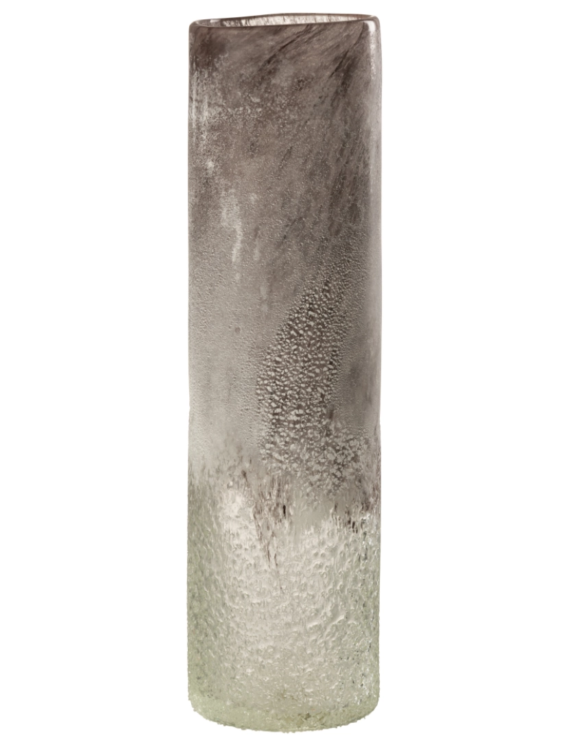 imagem de J-Line Scavo Vidro de vaso cinzento grande1
