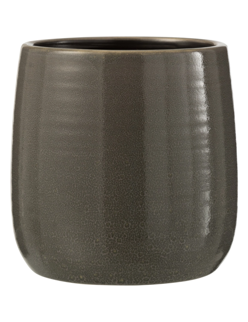 imagem de J-Line Uni Cachepot cerâmica cinza grande1