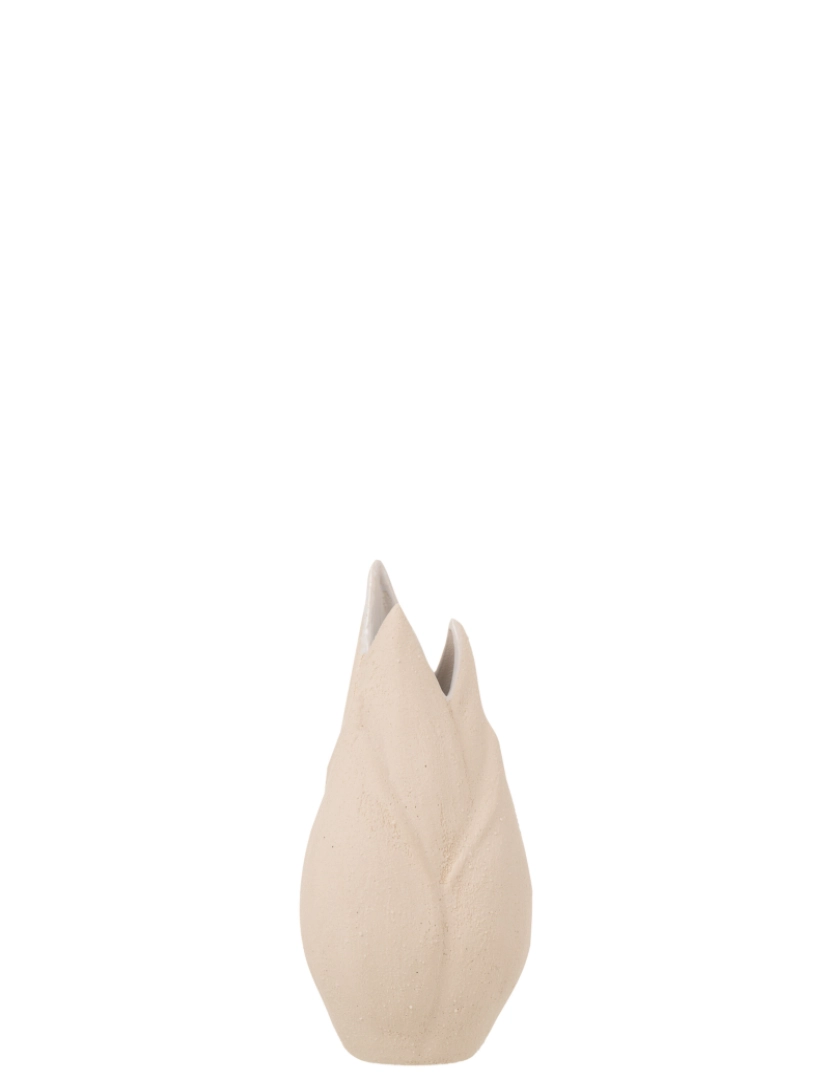 J-Line - J-Line Sable vaso cerâmica bege pequeno