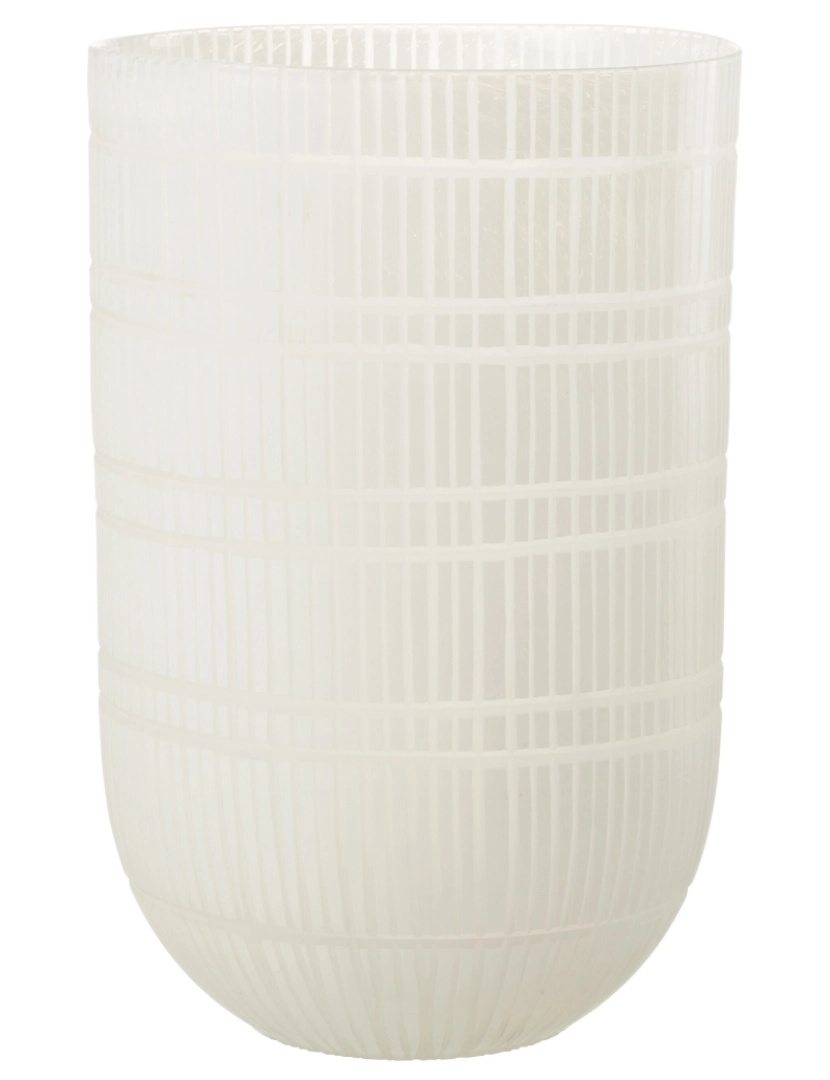 imagem de J-Line redondo vaso tamanho branco1
