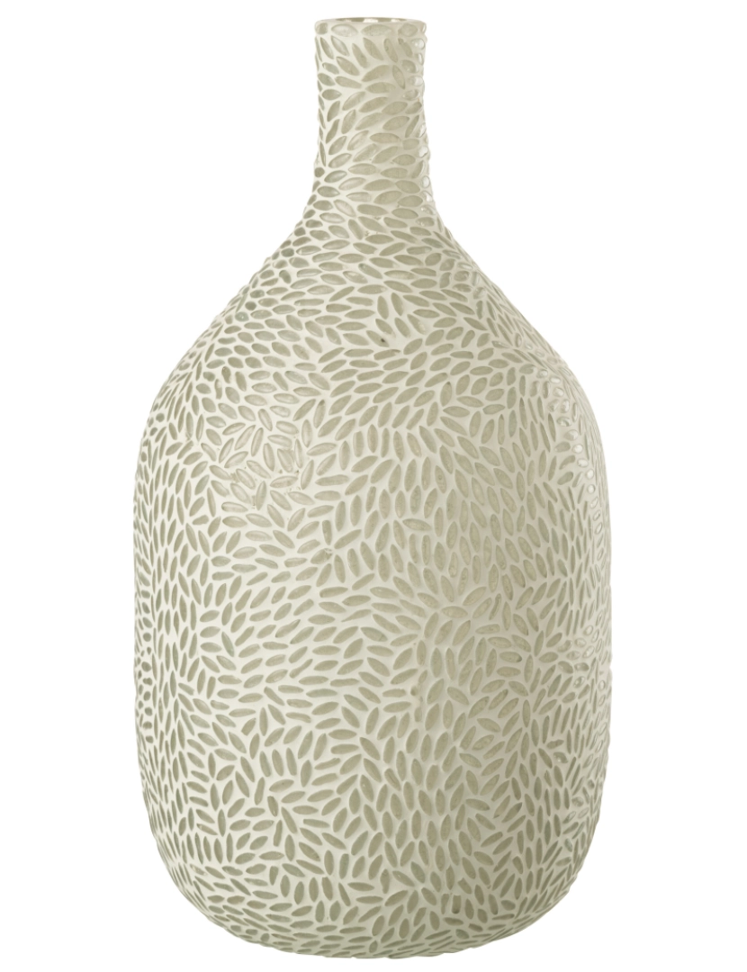 imagem de J-Line Mosaic Vidro de vaso cinzento/branco grande1