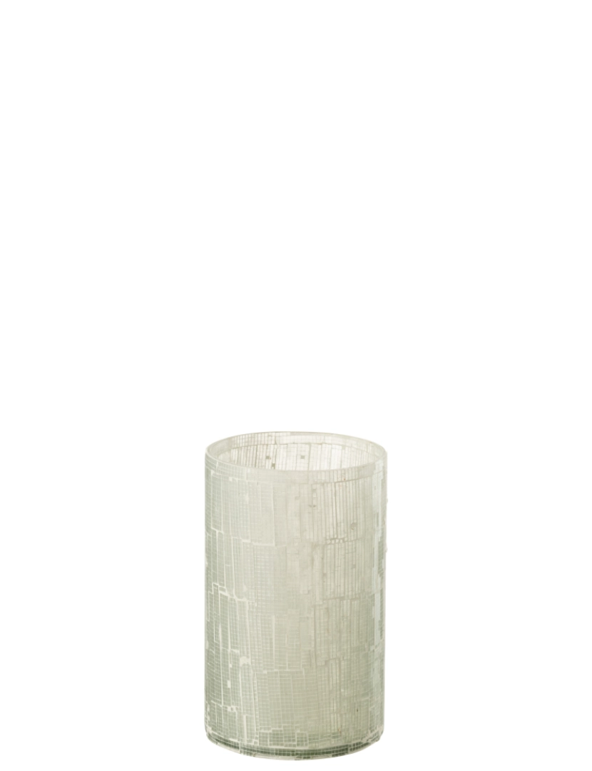 imagem de J-Line Mosaic luz de vaso cinza vidro pequeno1
