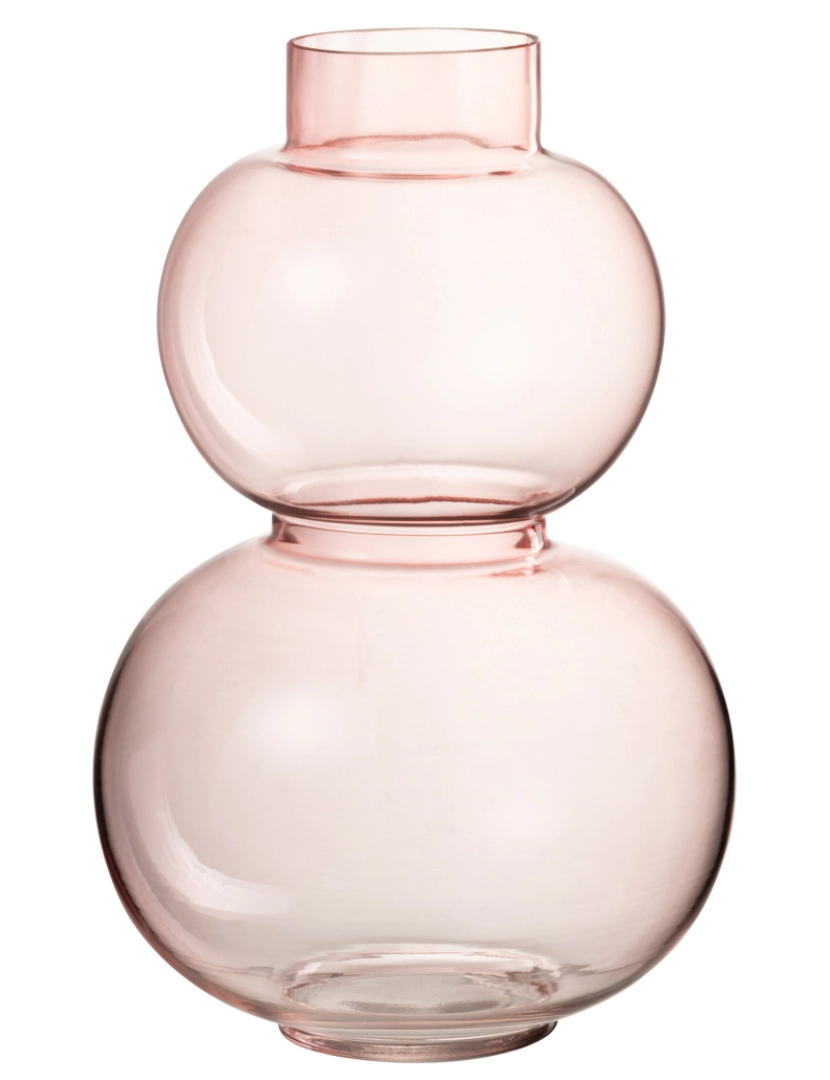 J-Line - J-Line Vase Ball Glass Pink Pequeno