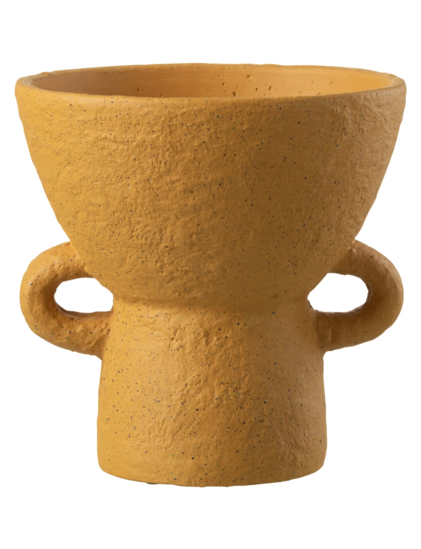 imagem de J-Line vaso Zenia cerâmica grande ochre1