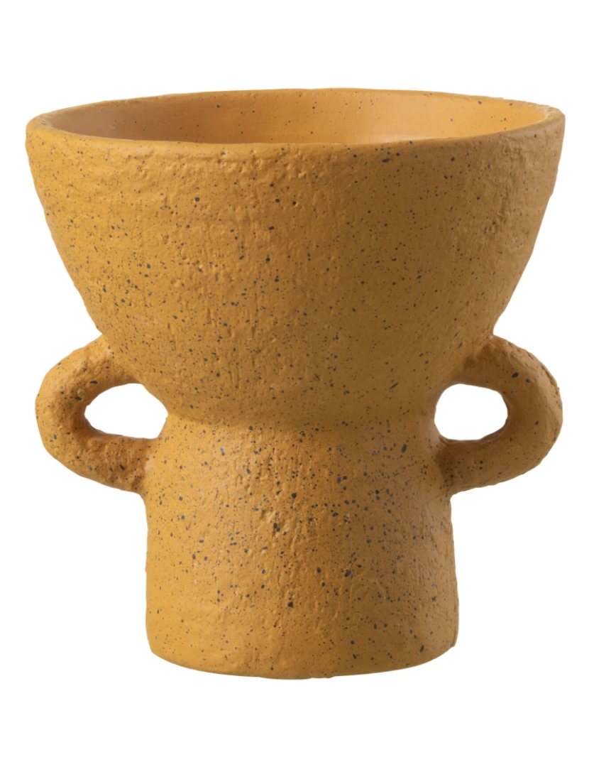 J-Line - J-Line Vase Zenia cerâmica Ocre pequeno
