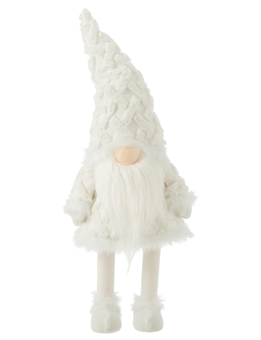 imagem de J-Line Lutin Branco Barbe Standing que move branco têxtil grande1