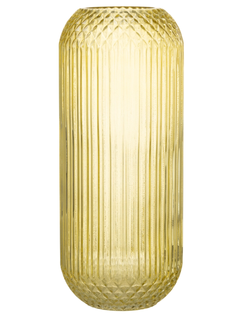 imagem de Tamanho reto do vaso J-Line Vidro amarelo Grande1