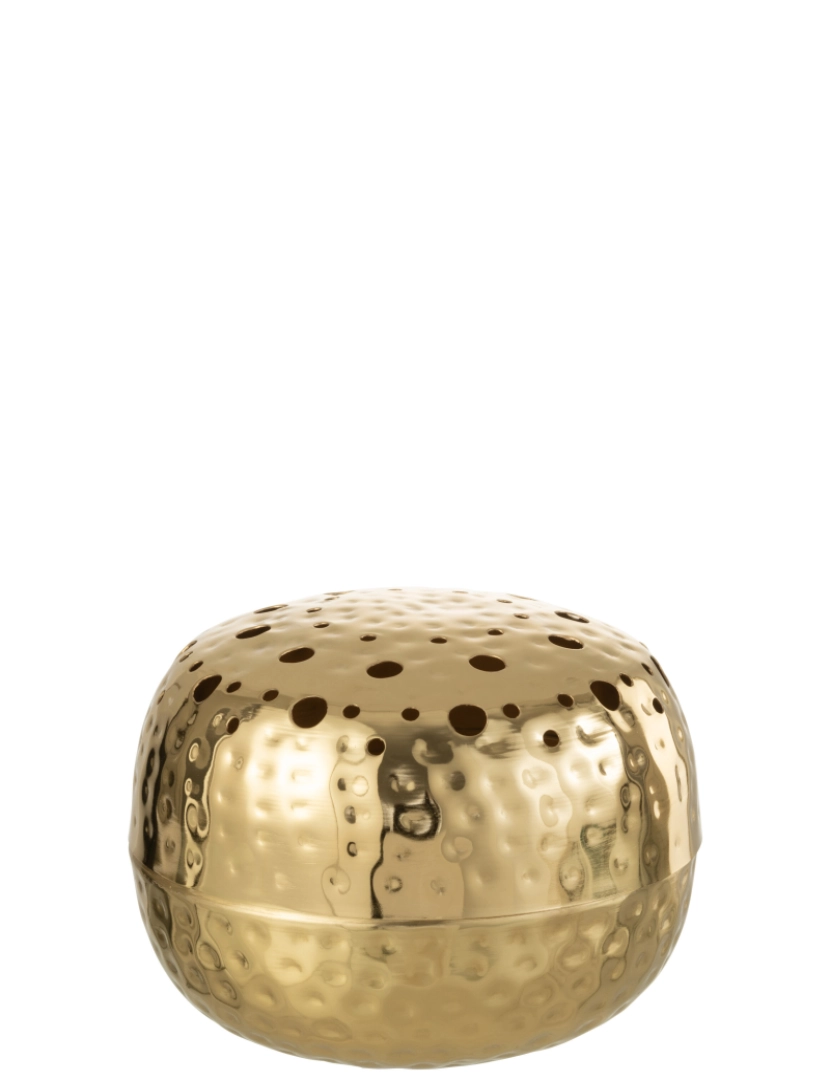 J-Line - Bola de vaso J-Line com grandes furos de metal de ouro