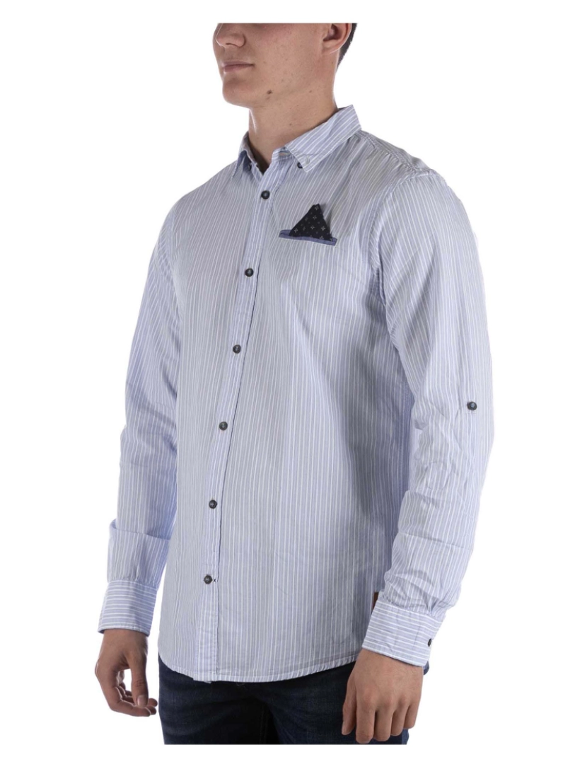 imagem de Camisa Riscas Scotch&Soda Branco Azul2