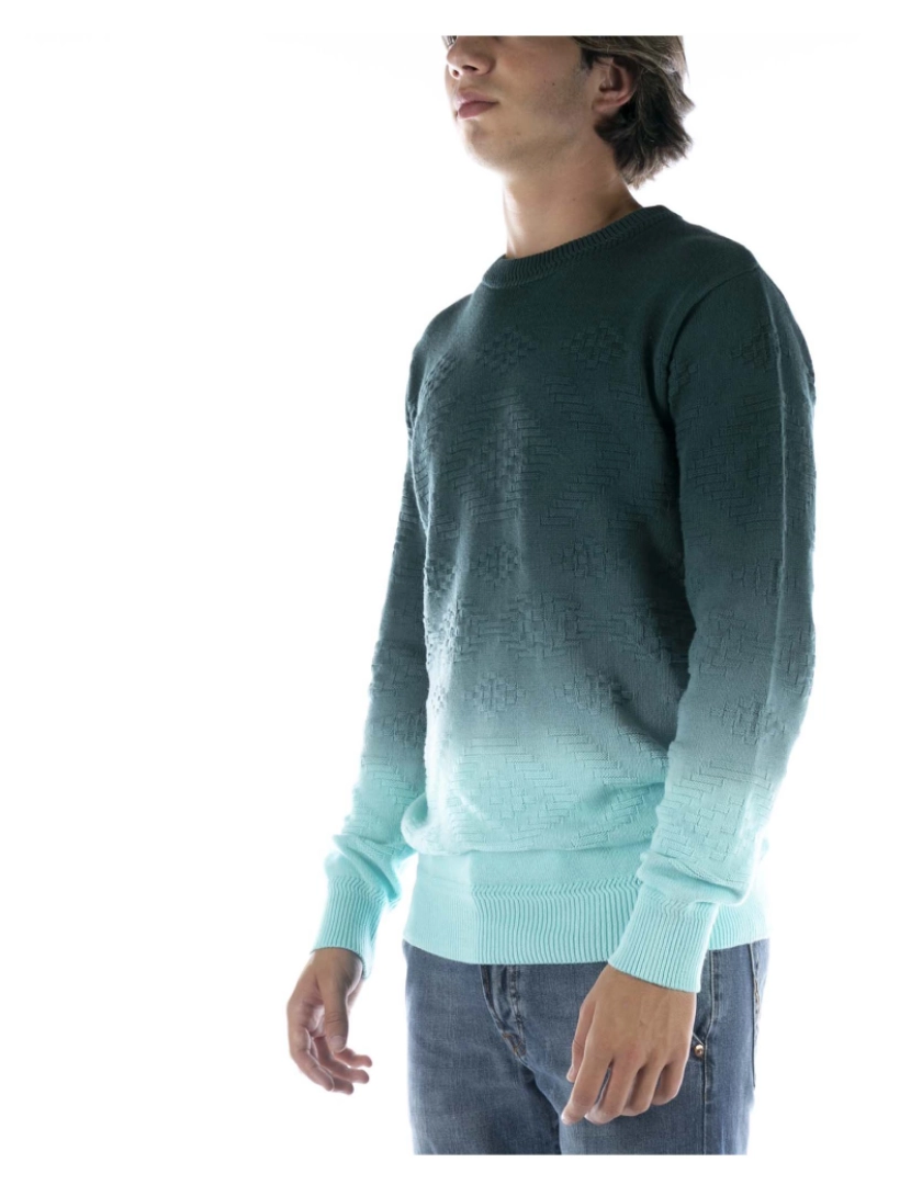 imagem de Camisola Jacquard Scotch&Soda Dip-Dye Verde2