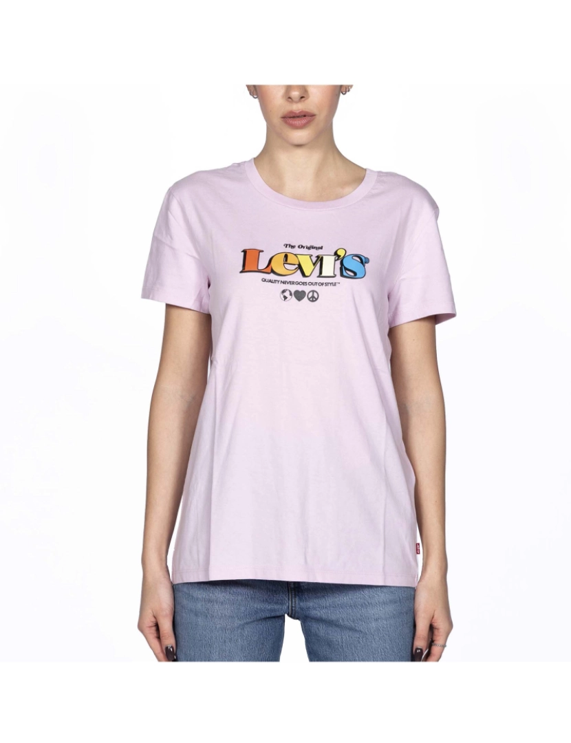 Levis - T-Shirt Levi's The Perfect Tee Mv Innovation Srt Rosa