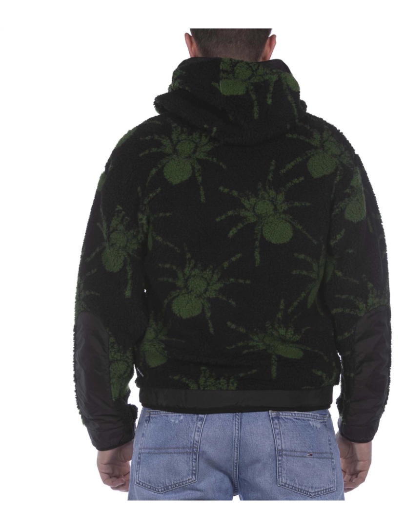 imagem de Iuter Spider Fur Zip Hoodie Camisola Preta3