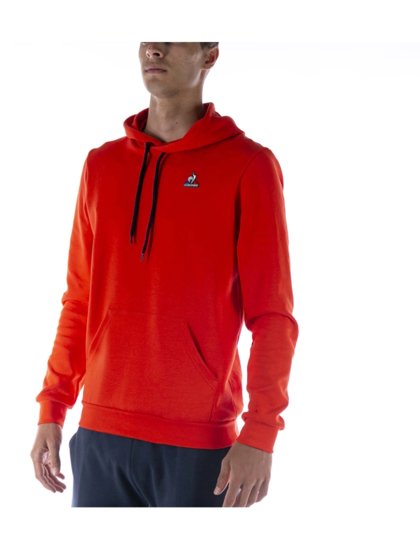 imagem de Le Coq Sportif Ess Moletom Com Capuz Vermelho2