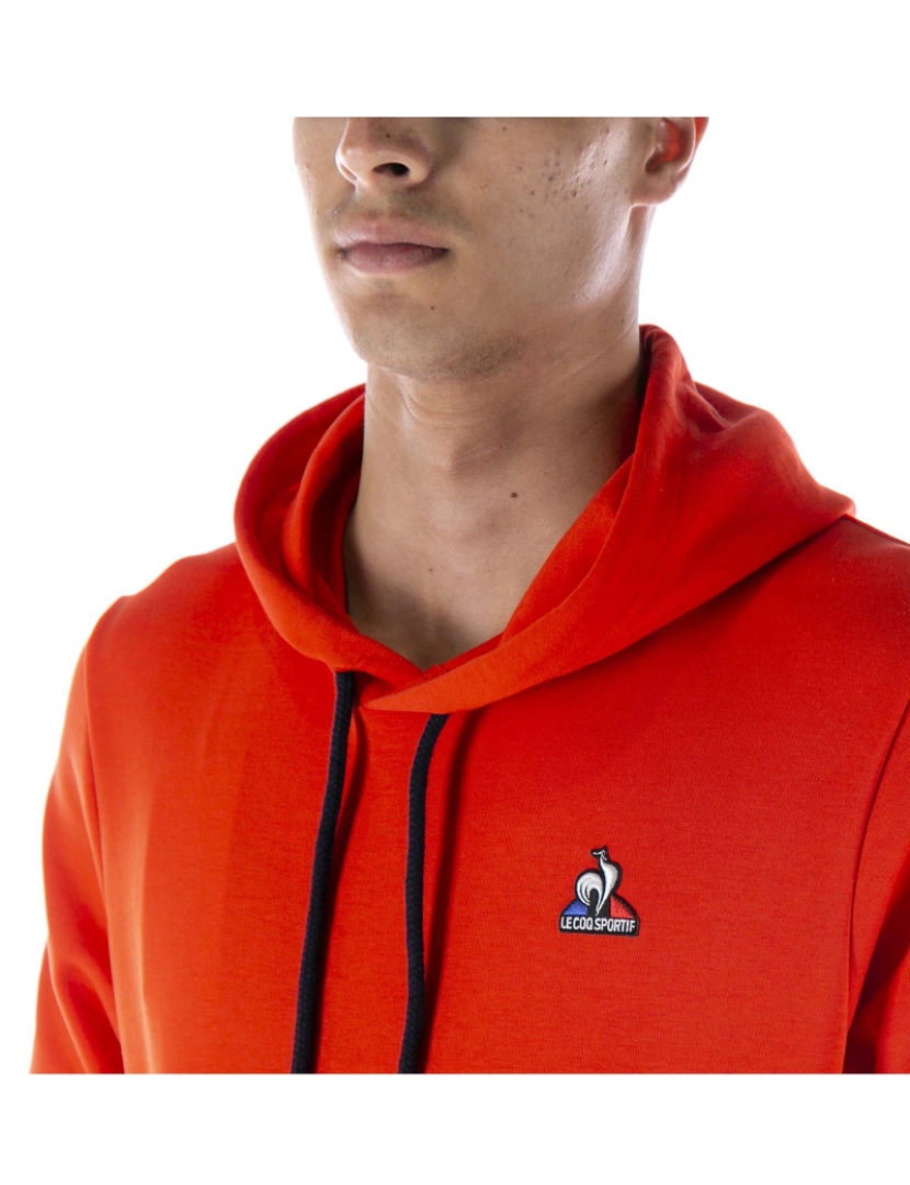 imagem de Le Coq Sportif Ess Moletom Com Capuz Vermelho4