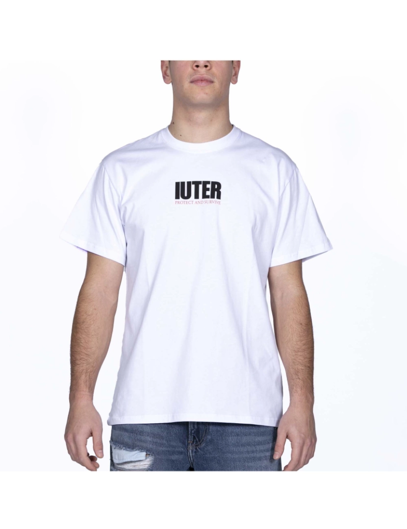 Iuter - T-Shirt Branca Iuter Stay Alive