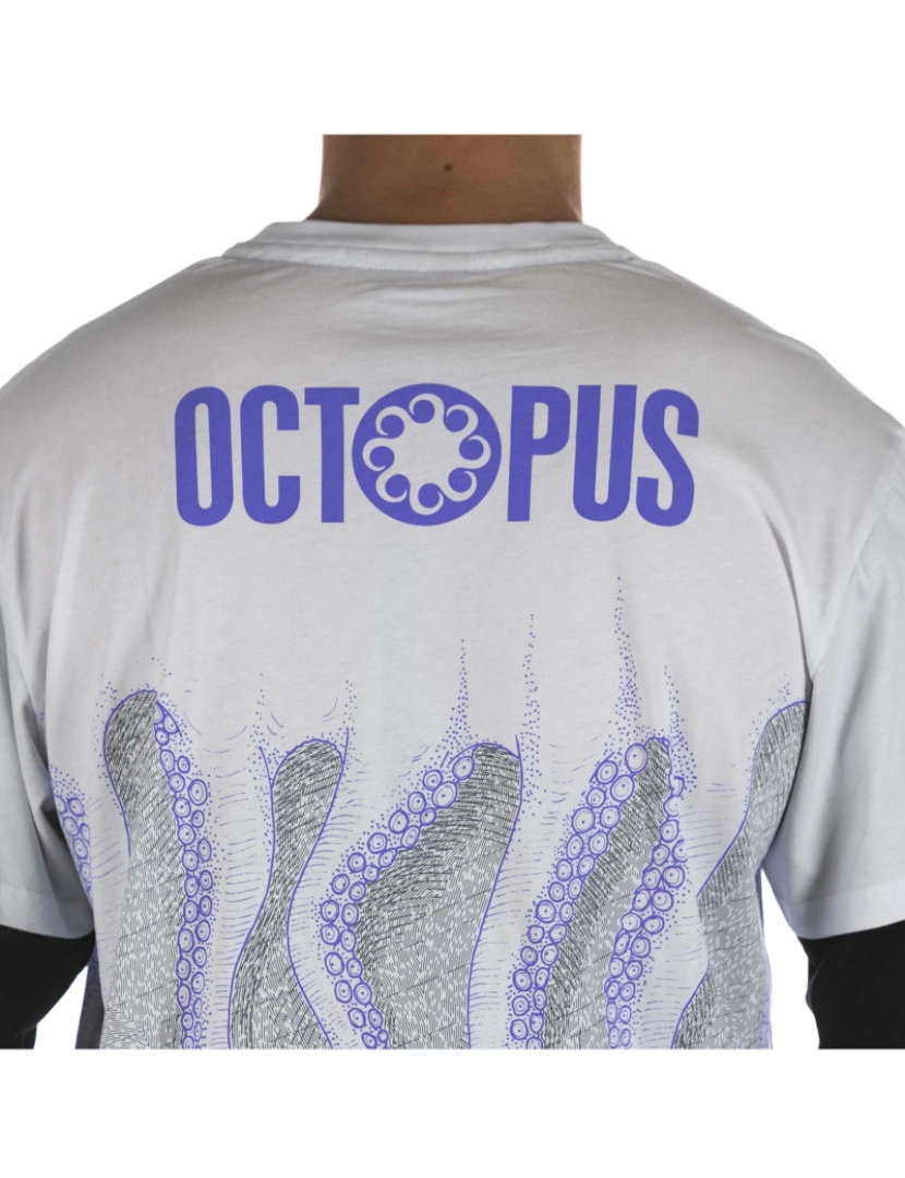 imagem de T-Shirt Octopus Milan L/S Branco Preto4