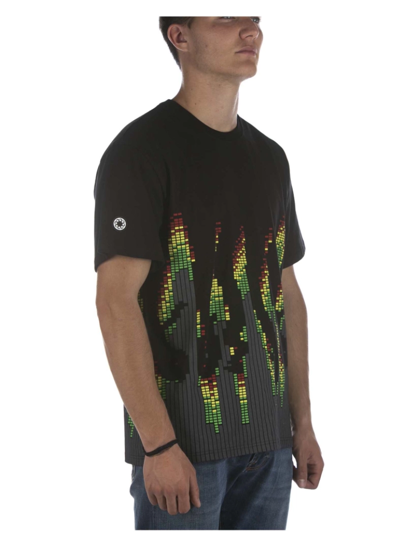 imagem de T-Shirt Preta Octopus Sound Wave Tee2