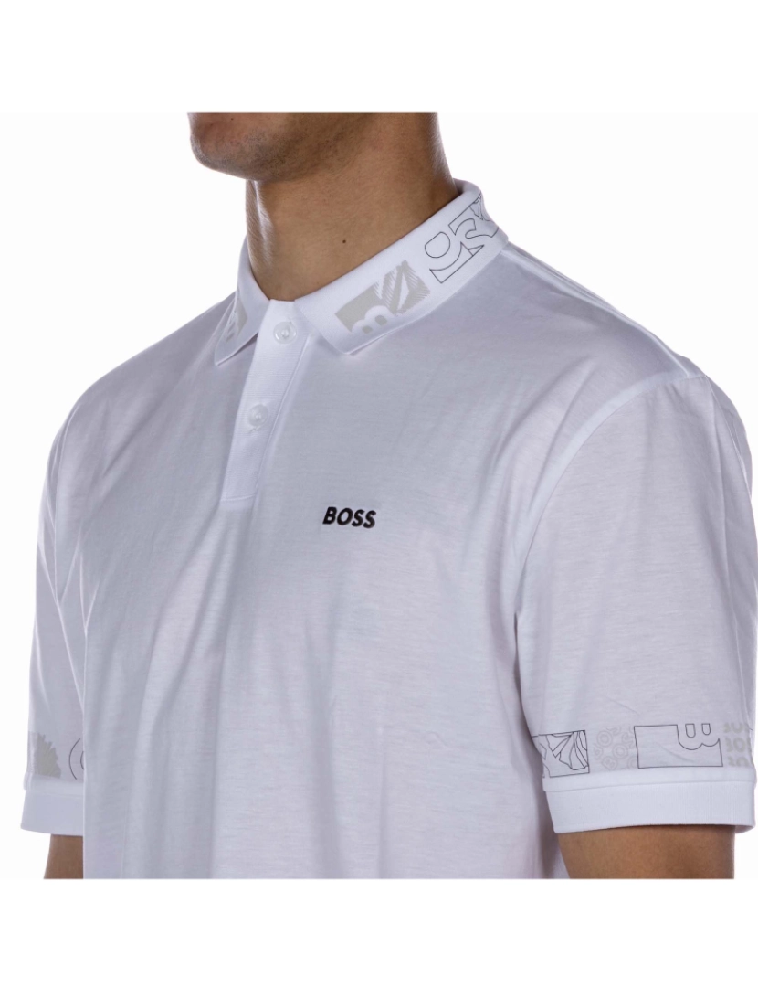 imagem de Camisa Polo Boss Pirax 10241540 Branca5