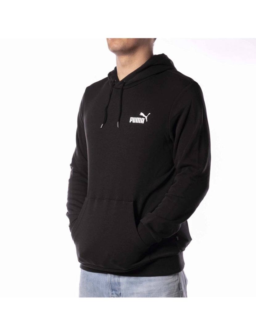 imagem de Moletom Puma Pequeno Logotipo Hoodie Preto4