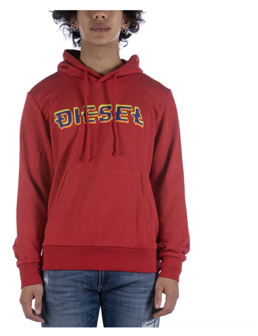 imagem de Camisola Diesel S-Ginn Hood K27 Vermelho1