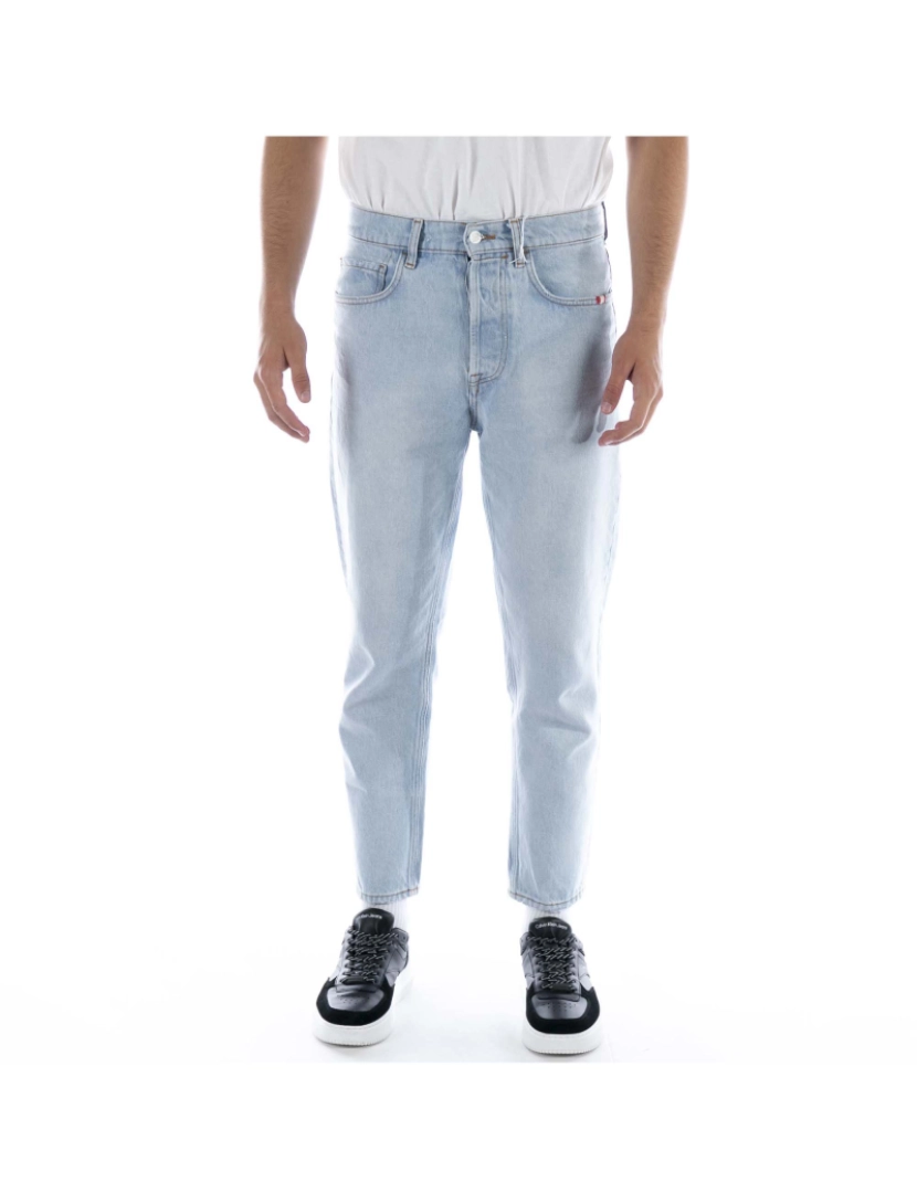 Amish - Calça Denim Branqueada Amish Jeremiah Azul Claro