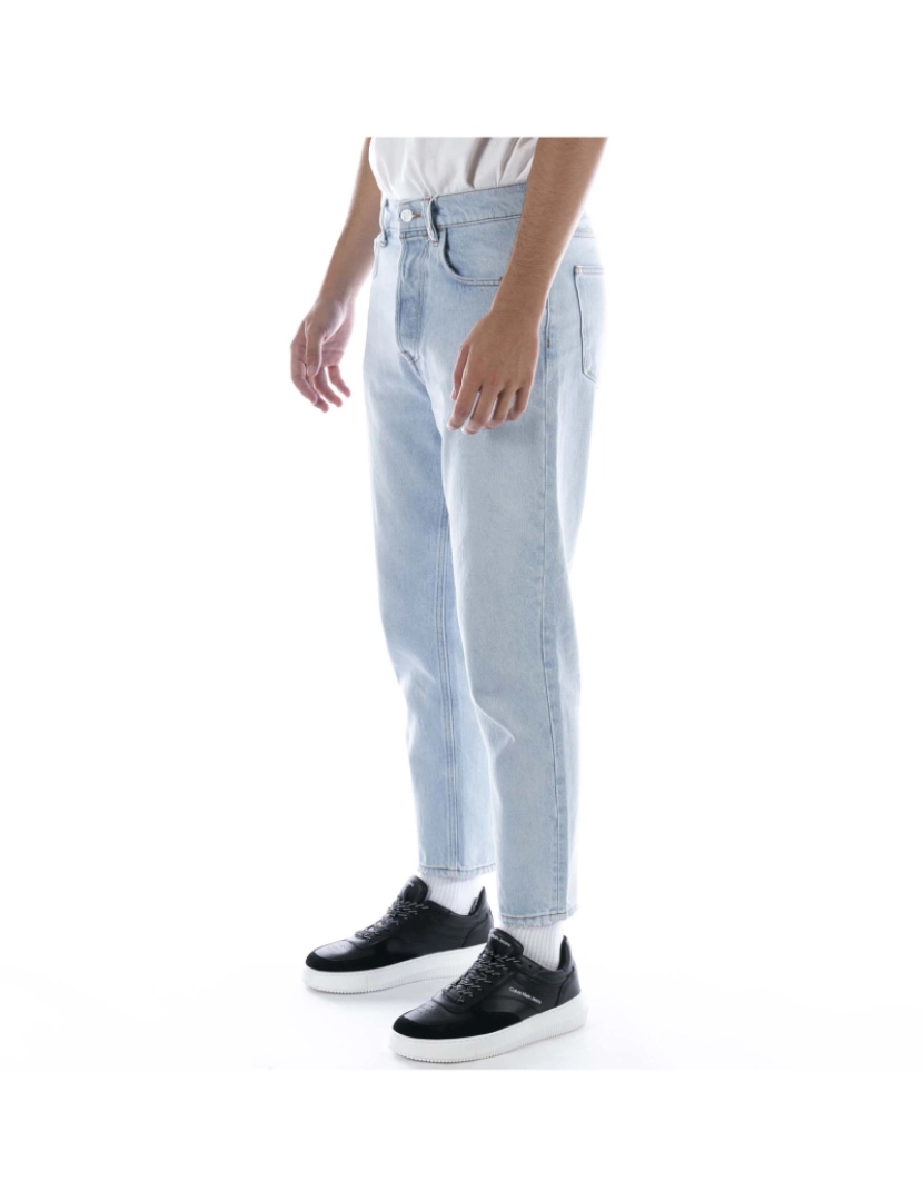 imagem de Calça Denim Branqueada Amish Jeremiah Azul Claro2