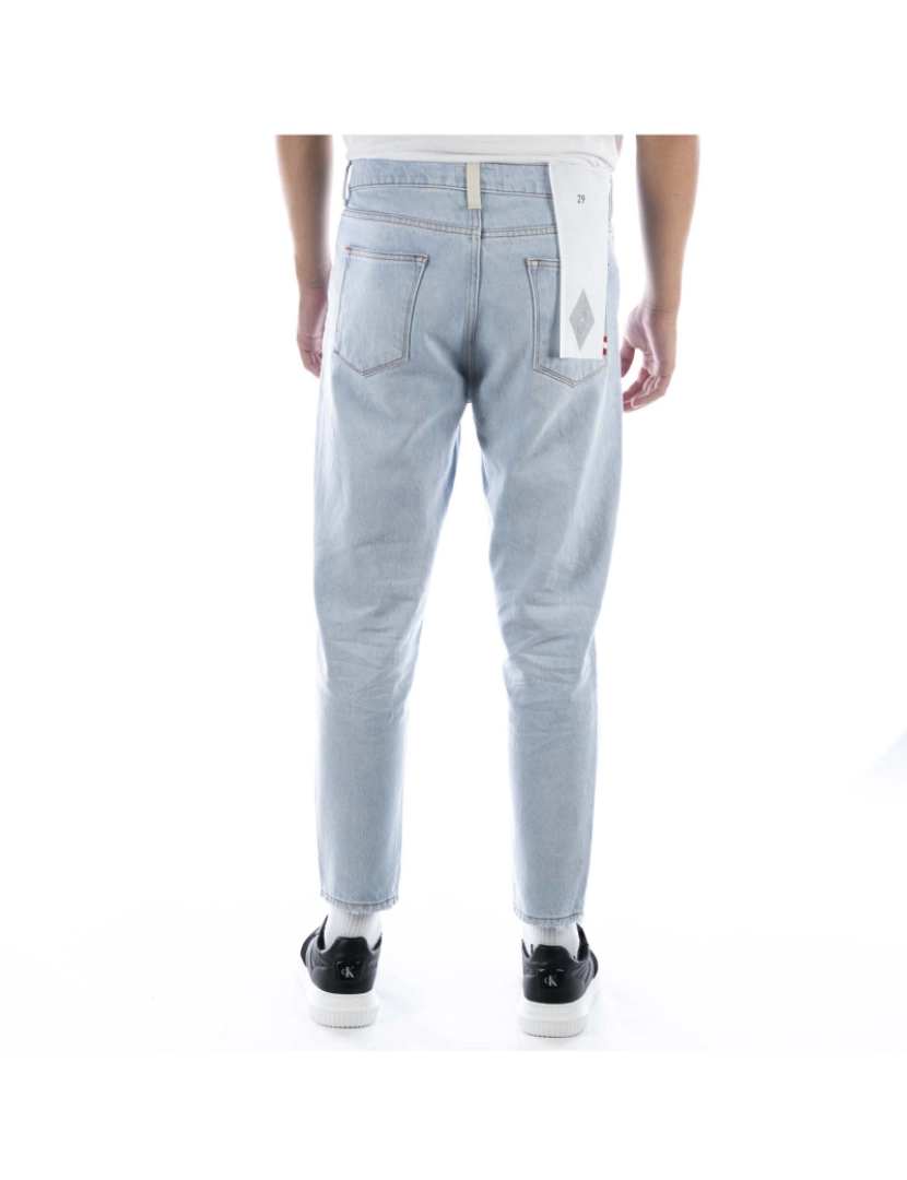 imagem de Calça Denim Branqueada Amish Jeremiah Azul Claro3