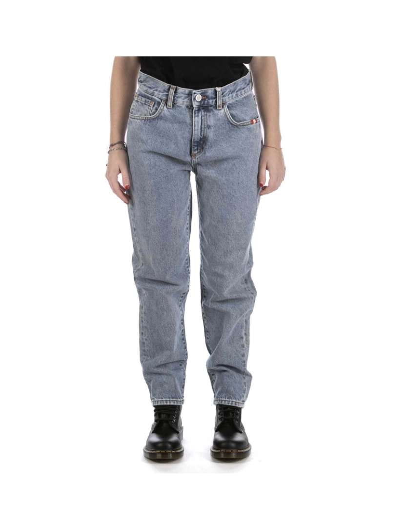 imagem de Calças Amish Lizzie Denim Real Stone Azul Claro1