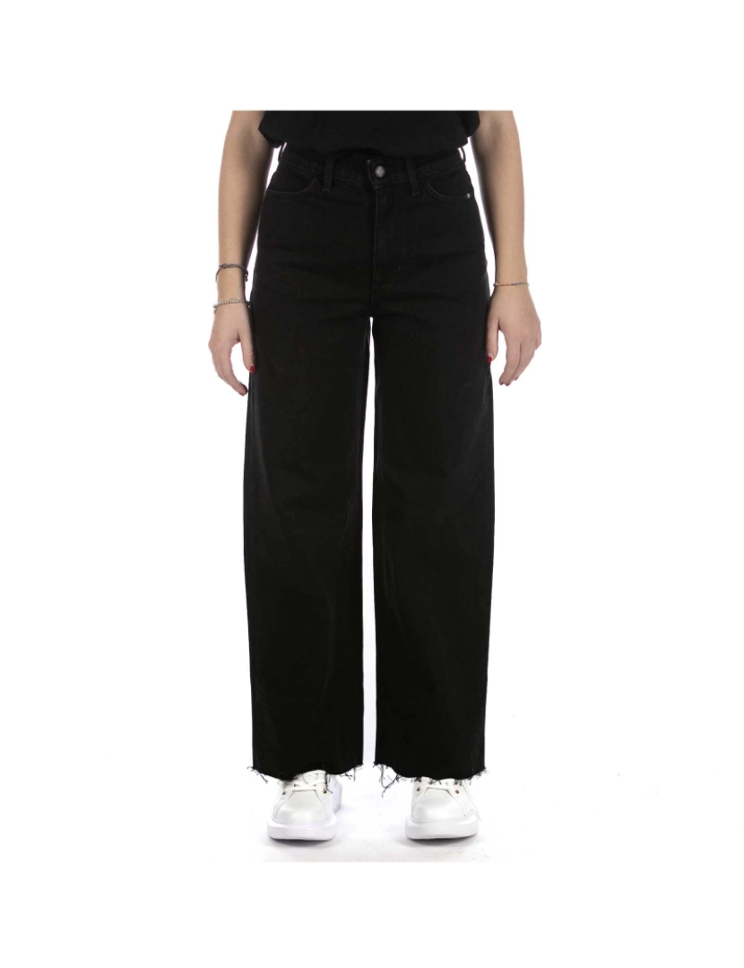 Amish - Jeans Amish Linda Amish Reefer Khol Preto Corte Preto