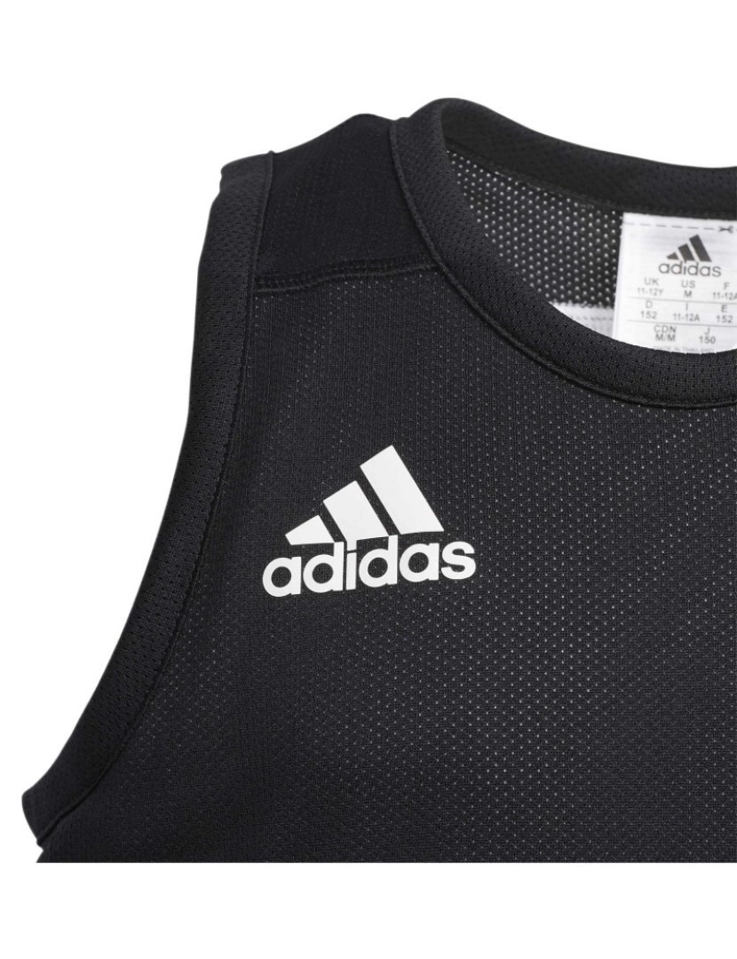 imagem de Adidas Sport 3G Spee Rev Jrs Camiseta Preta3