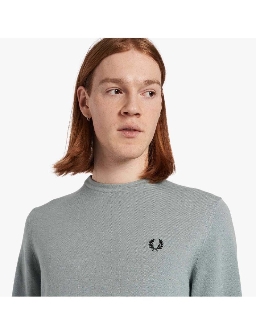 imagem de Suéter Cinza Clássico Fred Perry3