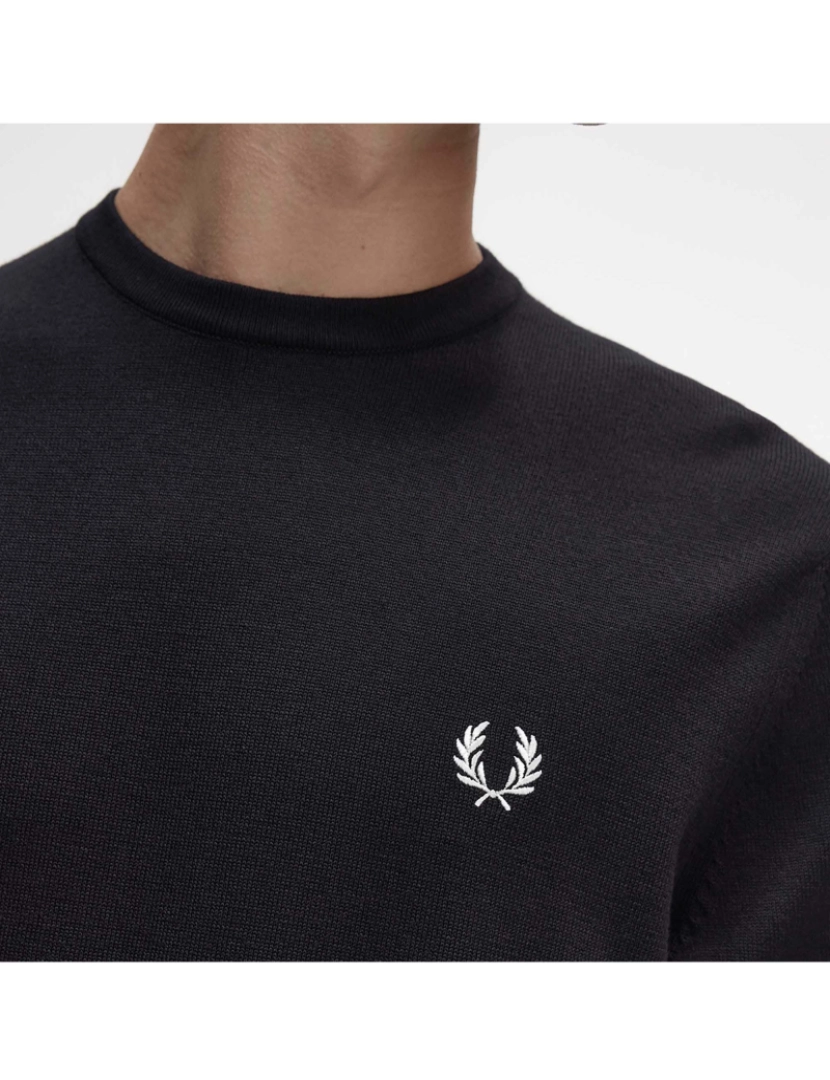 imagem de Suéter Preto Fred Perry Classic Crew Neck3