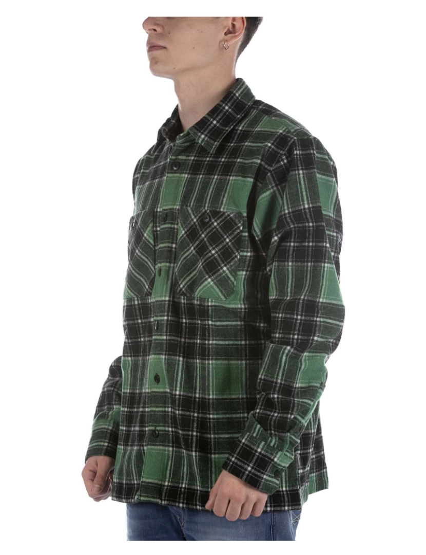 imagem de Camisa Carhartt Jared Check Verde Preto2