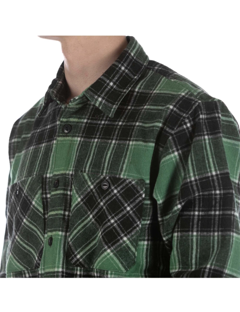 imagem de Camisa Carhartt Jared Check Verde Preto4