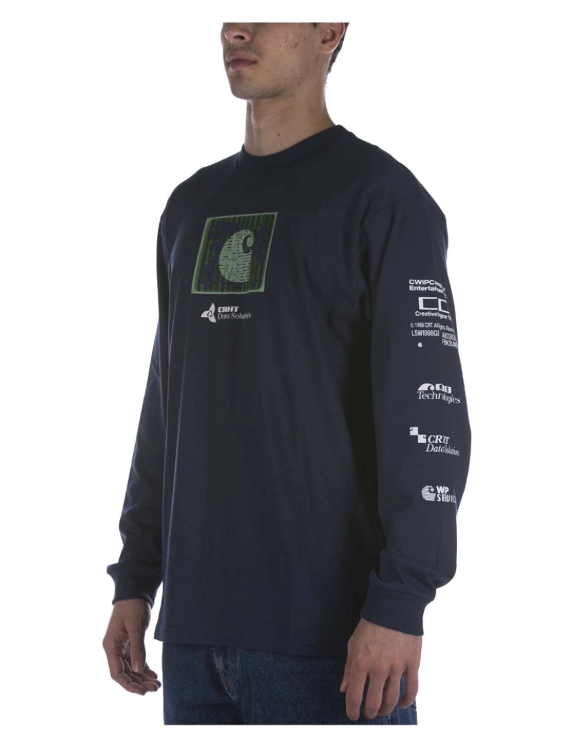 imagem de T-Shirt Carhartt L/S Data Solutions Azul2