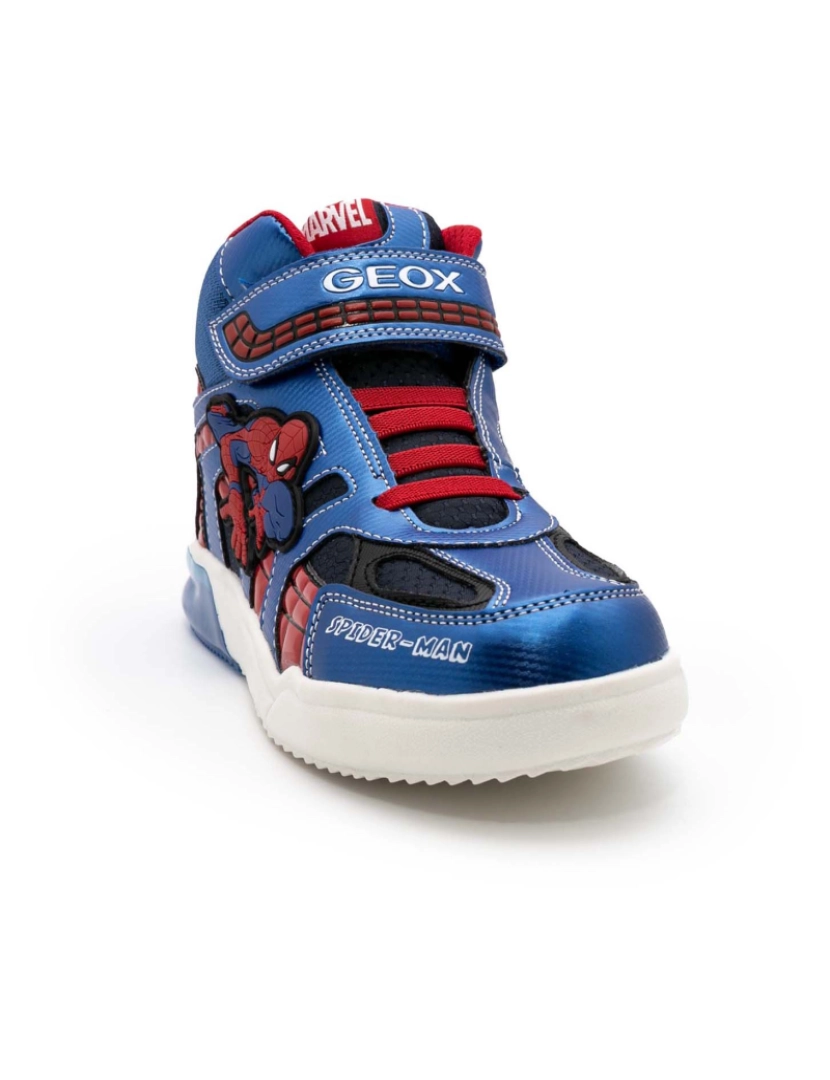 imagem de Geox J Grayjay Spiderman Azul Vermelho Tênis3