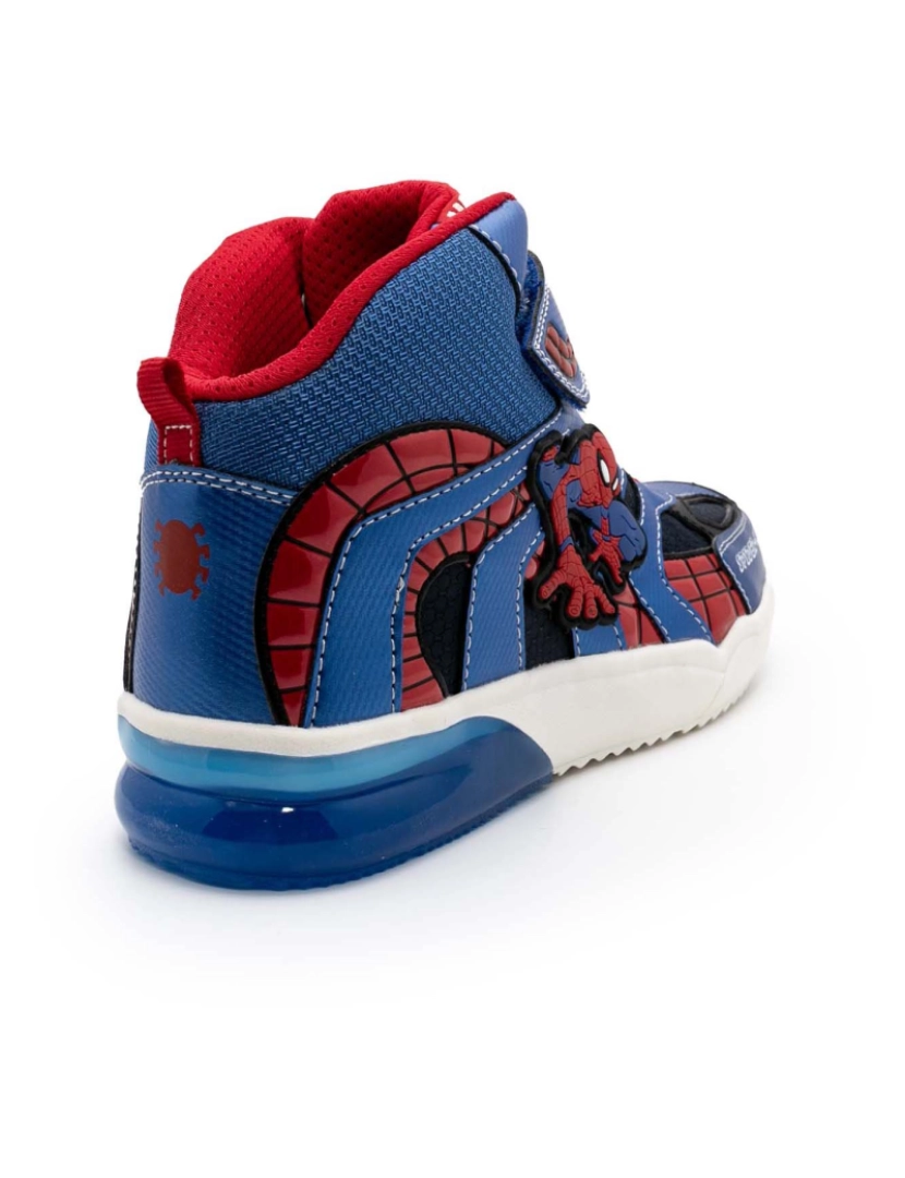 imagem de Geox J Grayjay Spiderman Azul Vermelho Tênis4