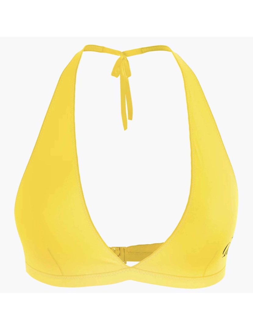 Calvin Klein - Calvin Klein Banho Halter Neck Triângulo Zgmhazard Amarelo