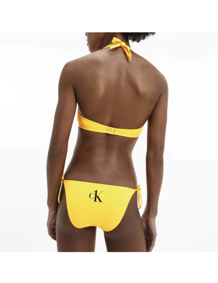 imagem de Calvin Klein Banho Halter Neck Triângulo Zgmhazard Amarelo3