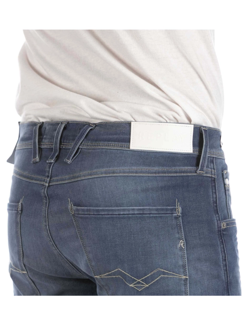 imagem de Jeans Replay Anbass Hyperflex Azul5