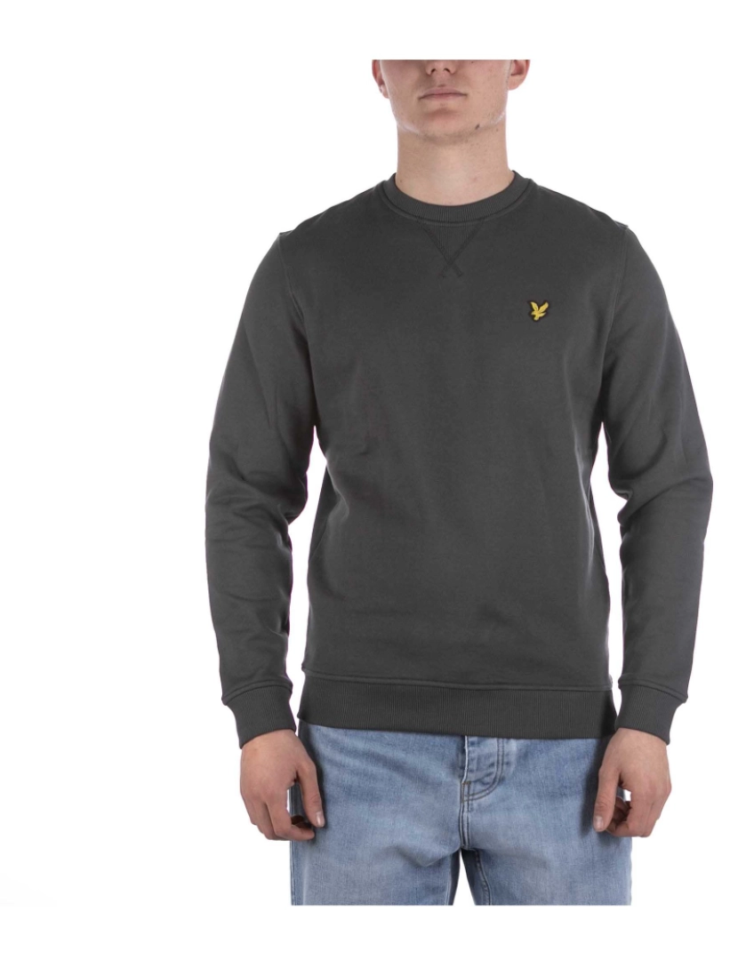 imagem de Lyle & Scott Camisola Cinza Com Pescoço Escovado1