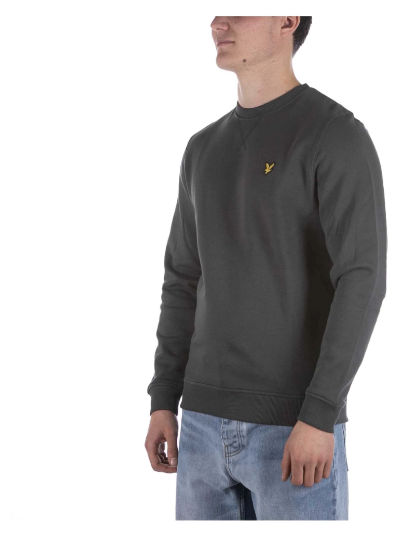 imagem de Lyle & Scott Camisola Cinza Com Pescoço Escovado2