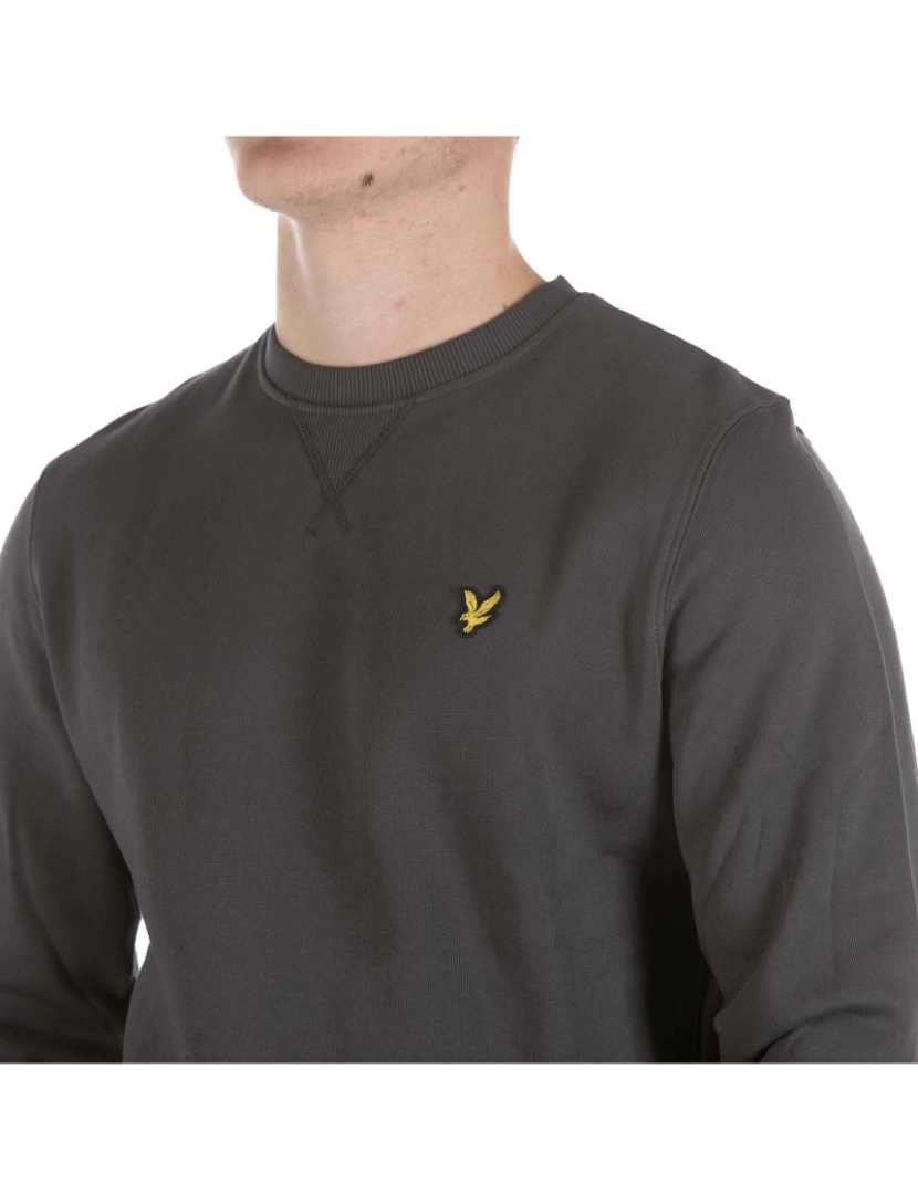 imagem de Lyle & Scott Camisola Cinza Com Pescoço Escovado4