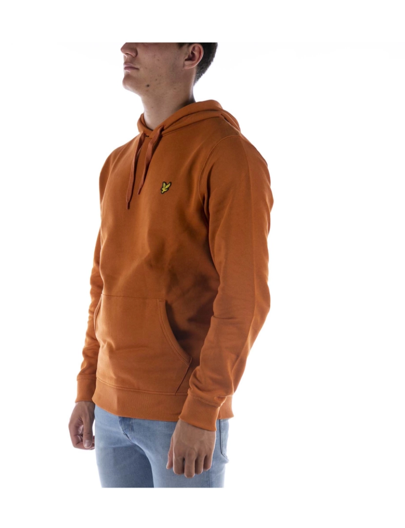 imagem de Moletom Com Hoodie Laranja Lyle & Scott2