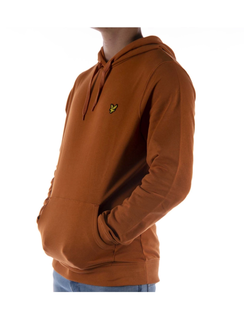 imagem de Moletom Com Hoodie Laranja Lyle & Scott4